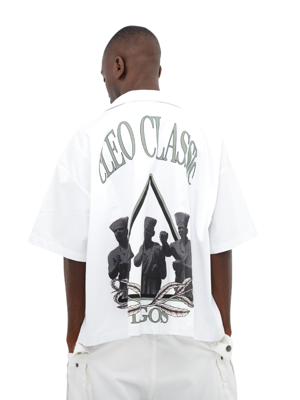 Cleo Classic White Bowling Shirt