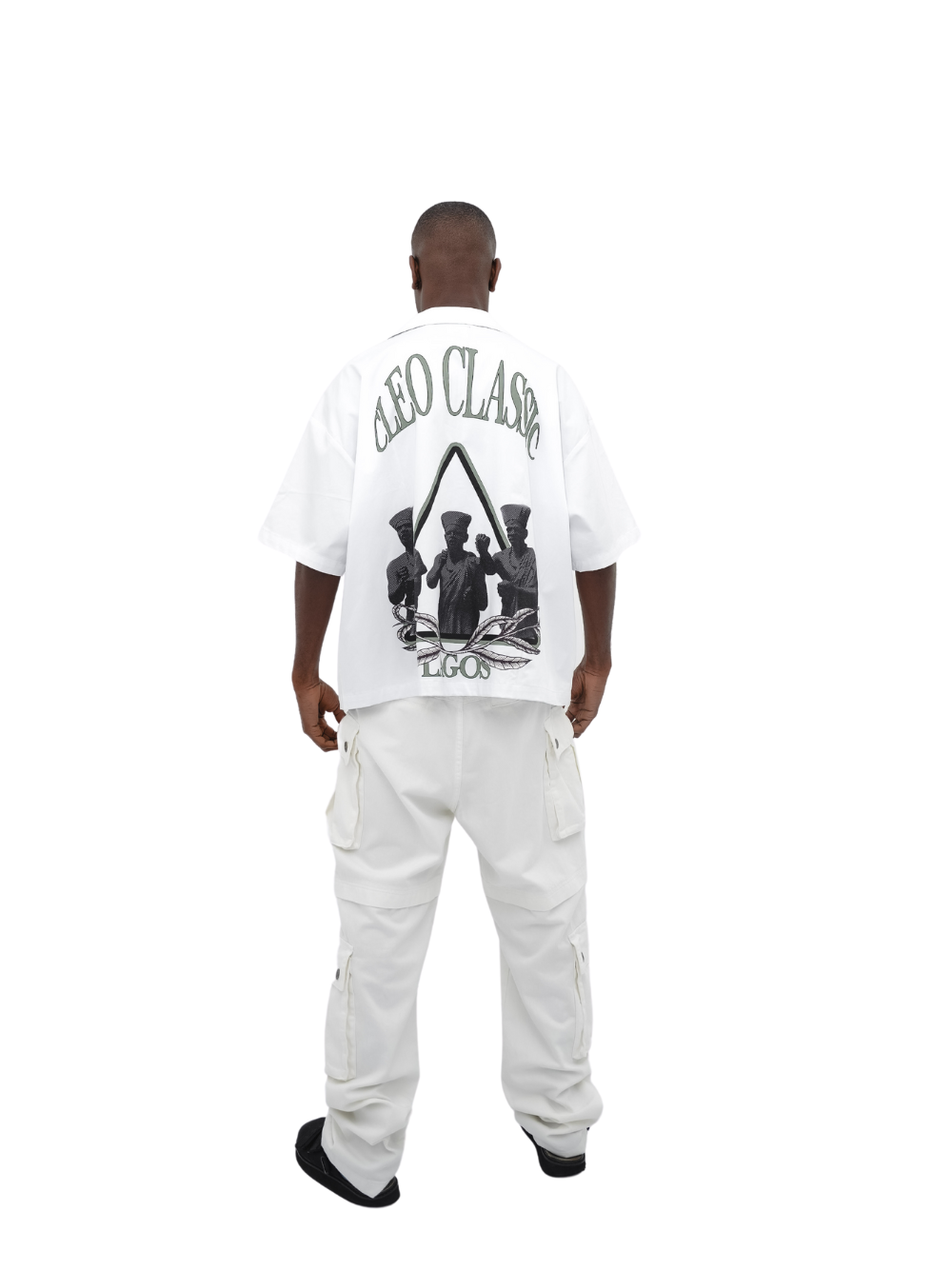 Cleo Classic White Bowling Shirt