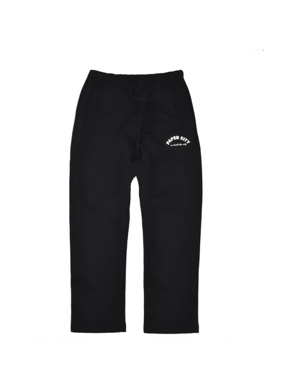 Paper City Black Essential Sweatpants