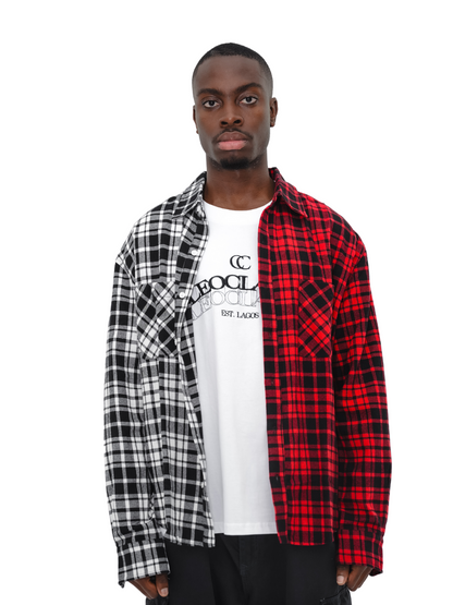 Cleo Classic Two-Toned Flannel Shirt