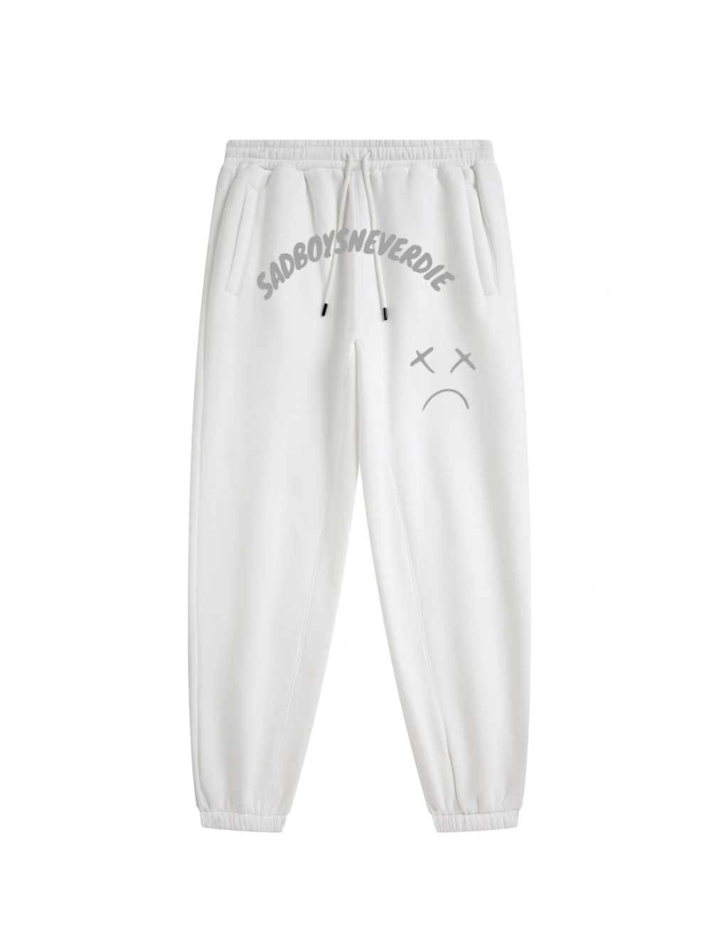 Sadboysneverdie White Sweatpants