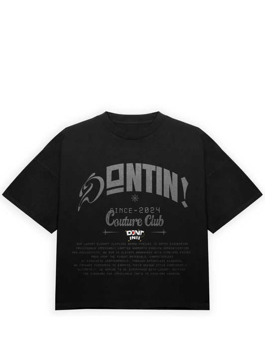 Dontinii Club Black Oversized T-Shirt