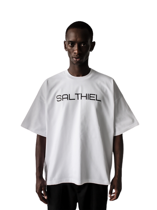 Salthiel Logo Chest White T-Shirt