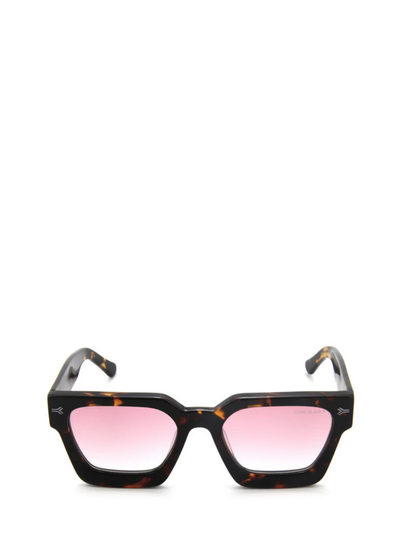 Iconic Black Pink Lenses Sunglasses