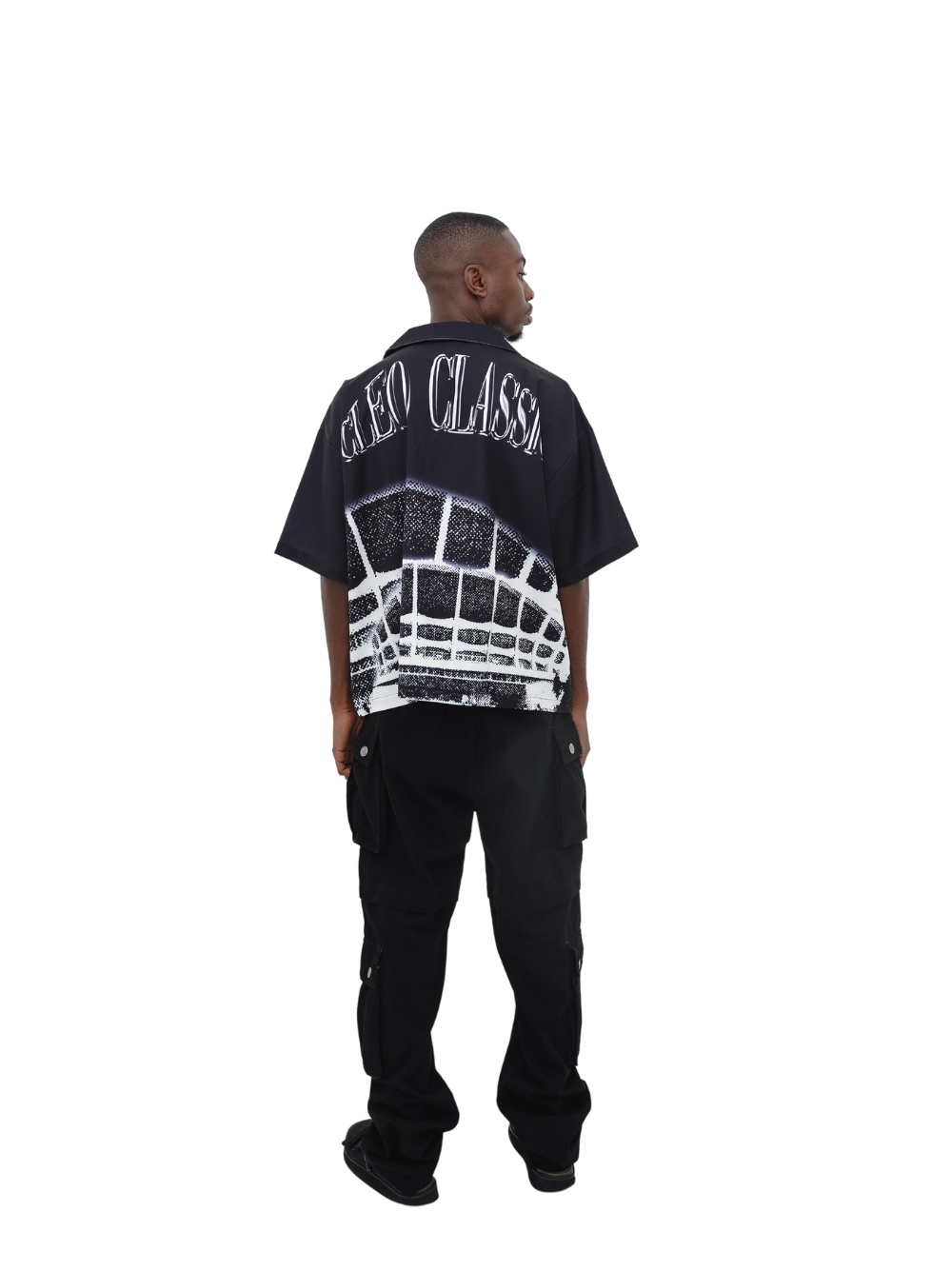 Cleo Classic Black Oduduwa Bowling Shirt