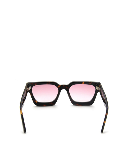 Iconic Black Pink Lenses Sunglasses