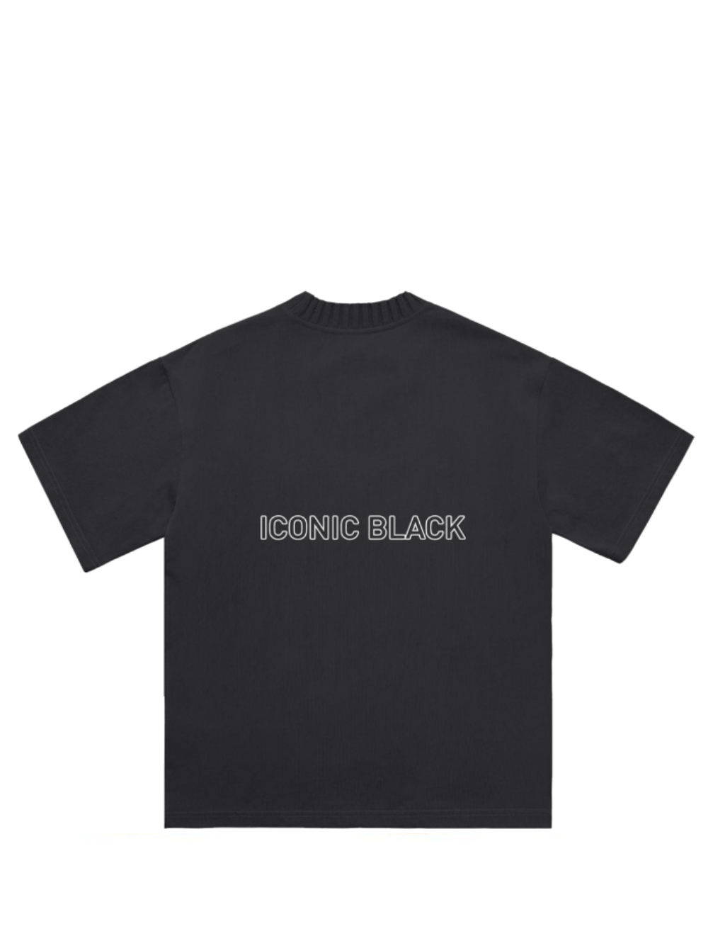 Iconic Black Knitted Black T-Shirt