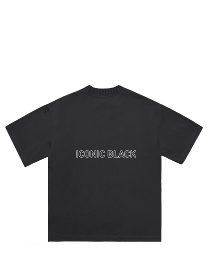 Iconic Black Knitted Black T-Shirt