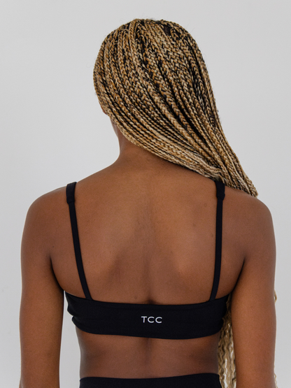 TCC Black Short Crop Shirt