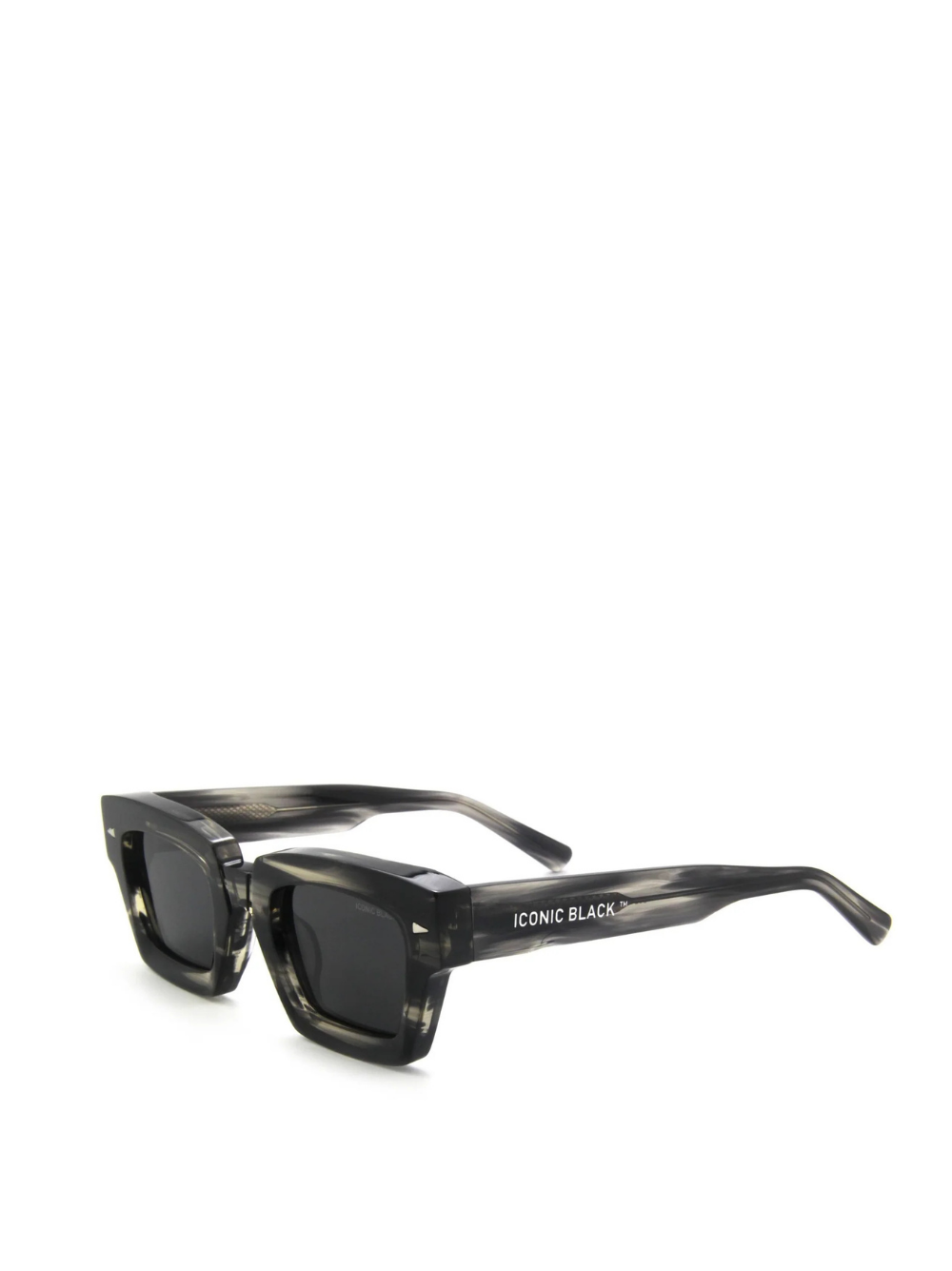 Iconic Black Floral Grey Sunglasses