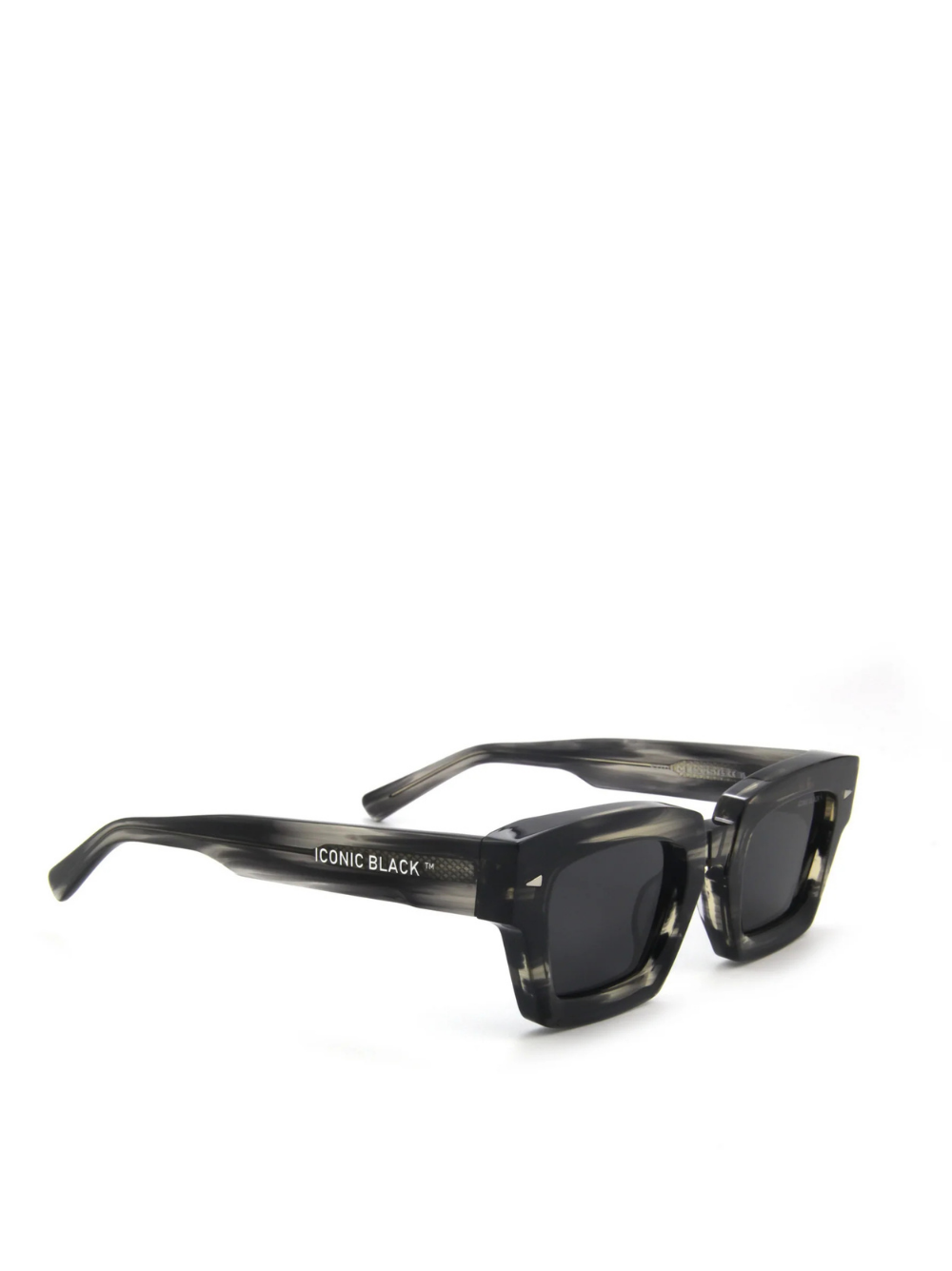 Iconic Black Floral Grey Sunglasses