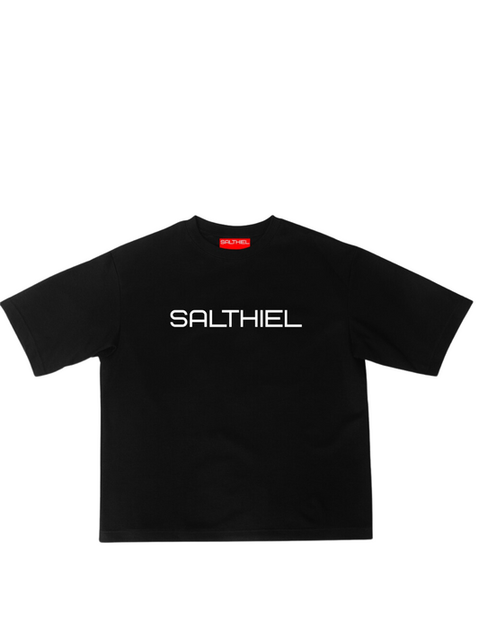 Salthiel Logo Chest Black T-Shirt