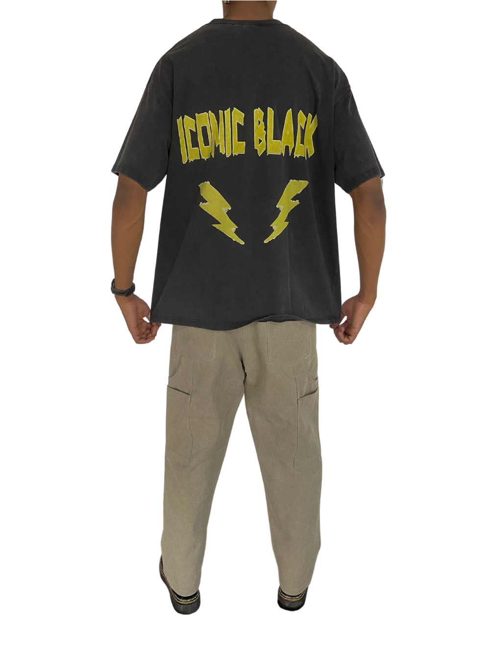 Iconic Black Thunder Overaized T-Shirt