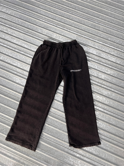 Iconic Black Racing Black Sweatpants