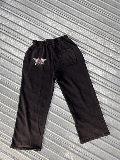 Iconic Black Racing Black Sweatpants