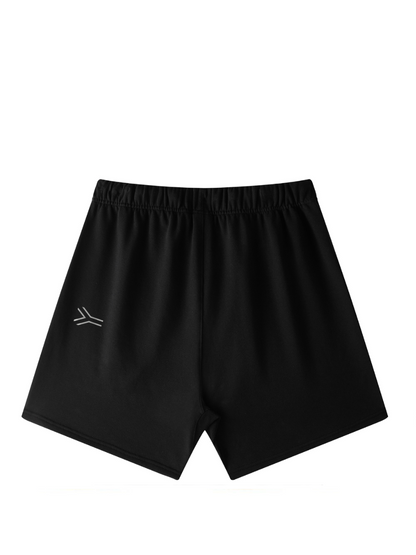 Iconic Black Signature Black Shorts