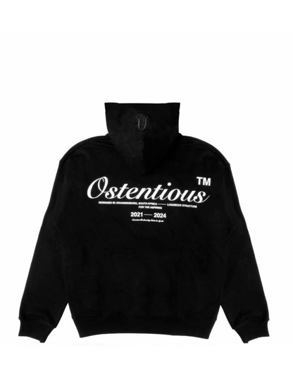 Ostentious Signature All Black Oversized Hoodie