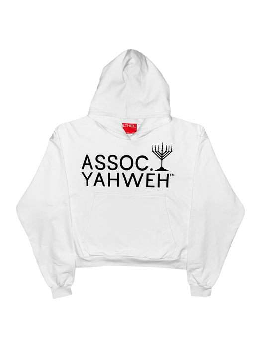 Salthiel Assoc Yahweh White Hoodie