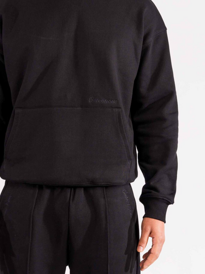 Ostentious Signature All Black Oversized Hoodie