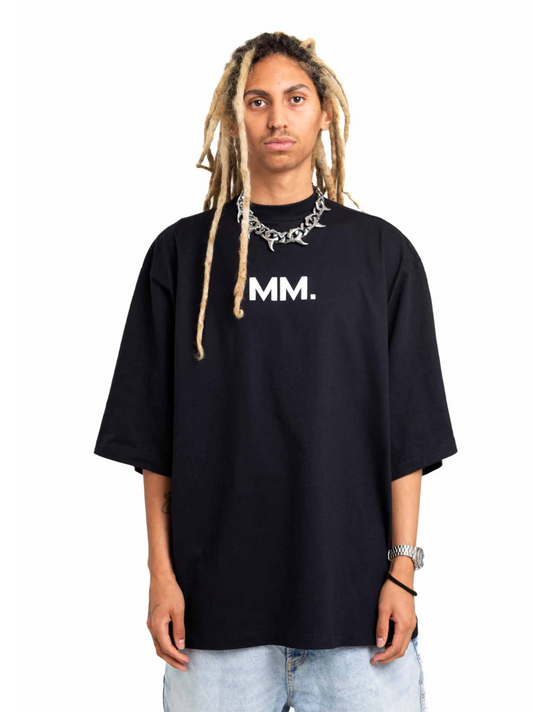 Micael Matthews Black MM Oversized T-Shirt