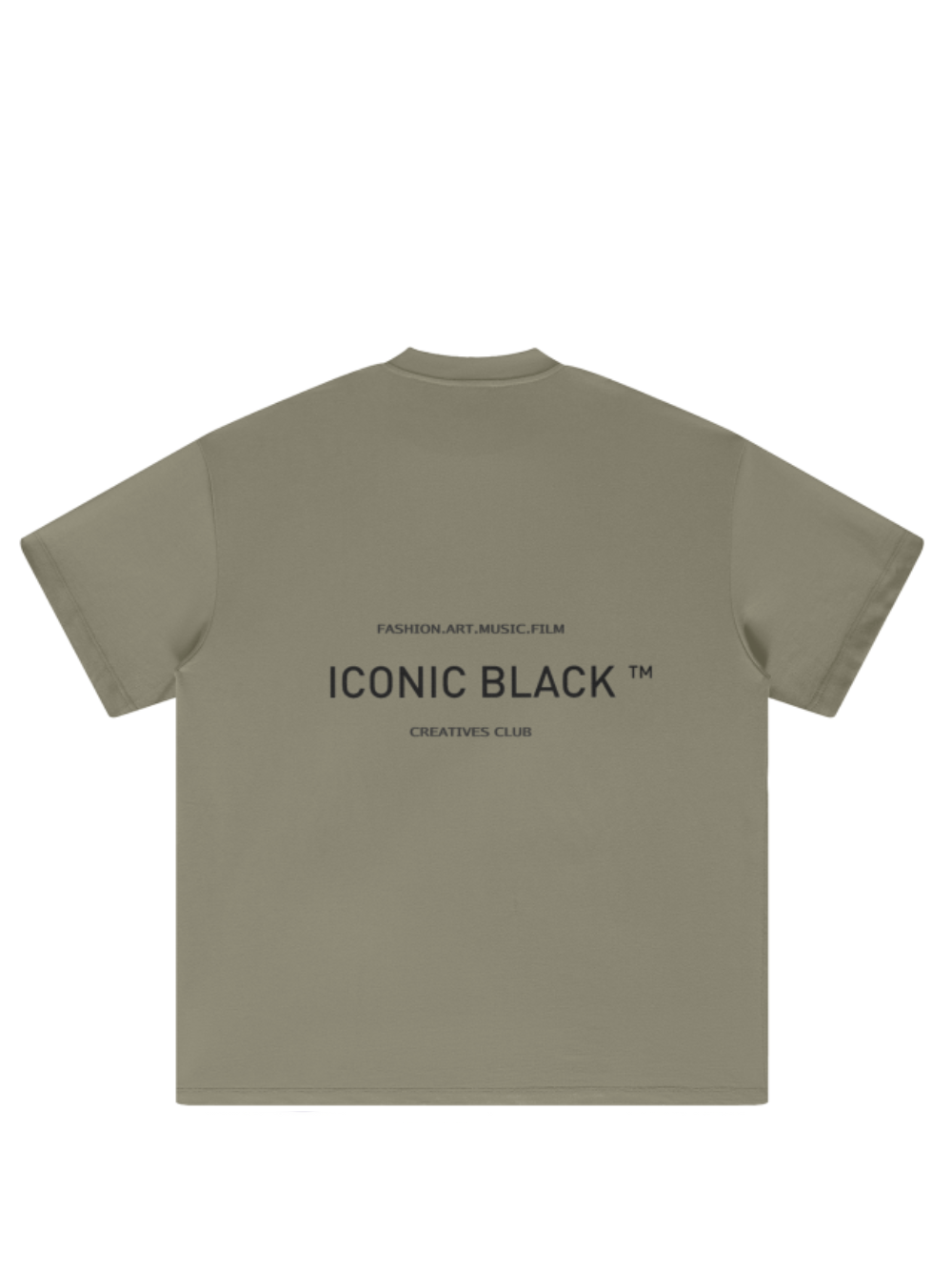 Iconic Black Creative Club Oversized T-Shirt