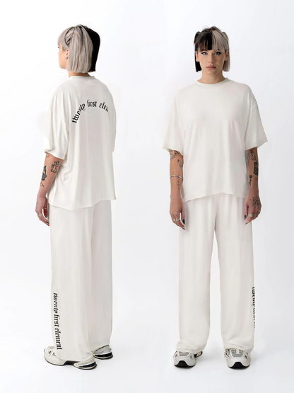 Twenty First Element Aura Cropped T-Shirt Ivory