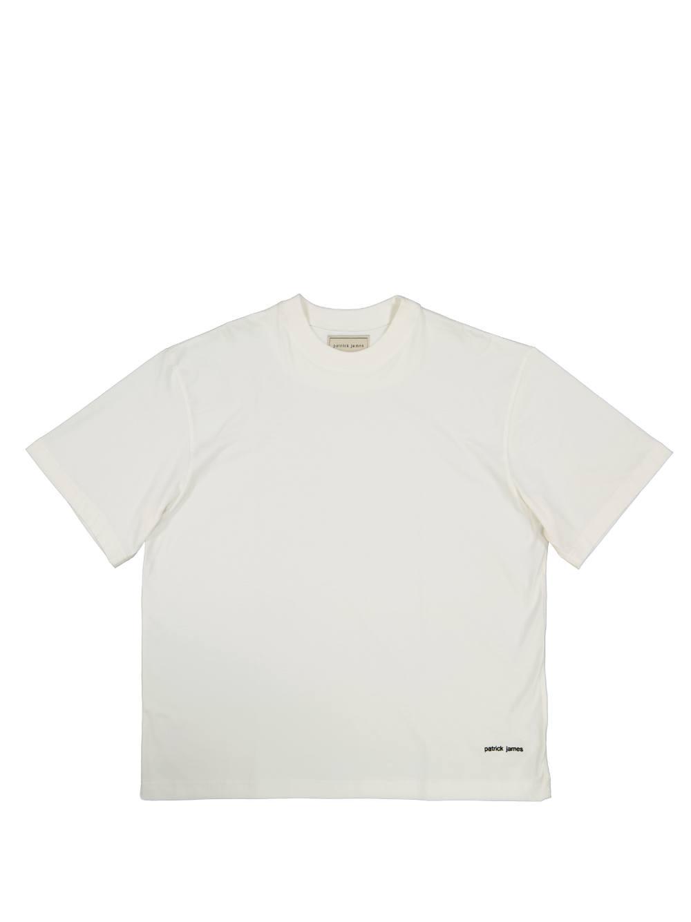 Patrick James Box Cut Oversized White T-Shirt