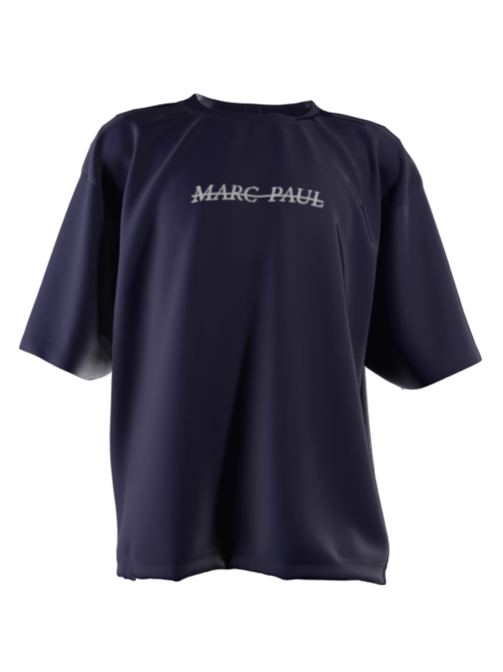 Marc Paul Multi Logo Navy T-Shirt