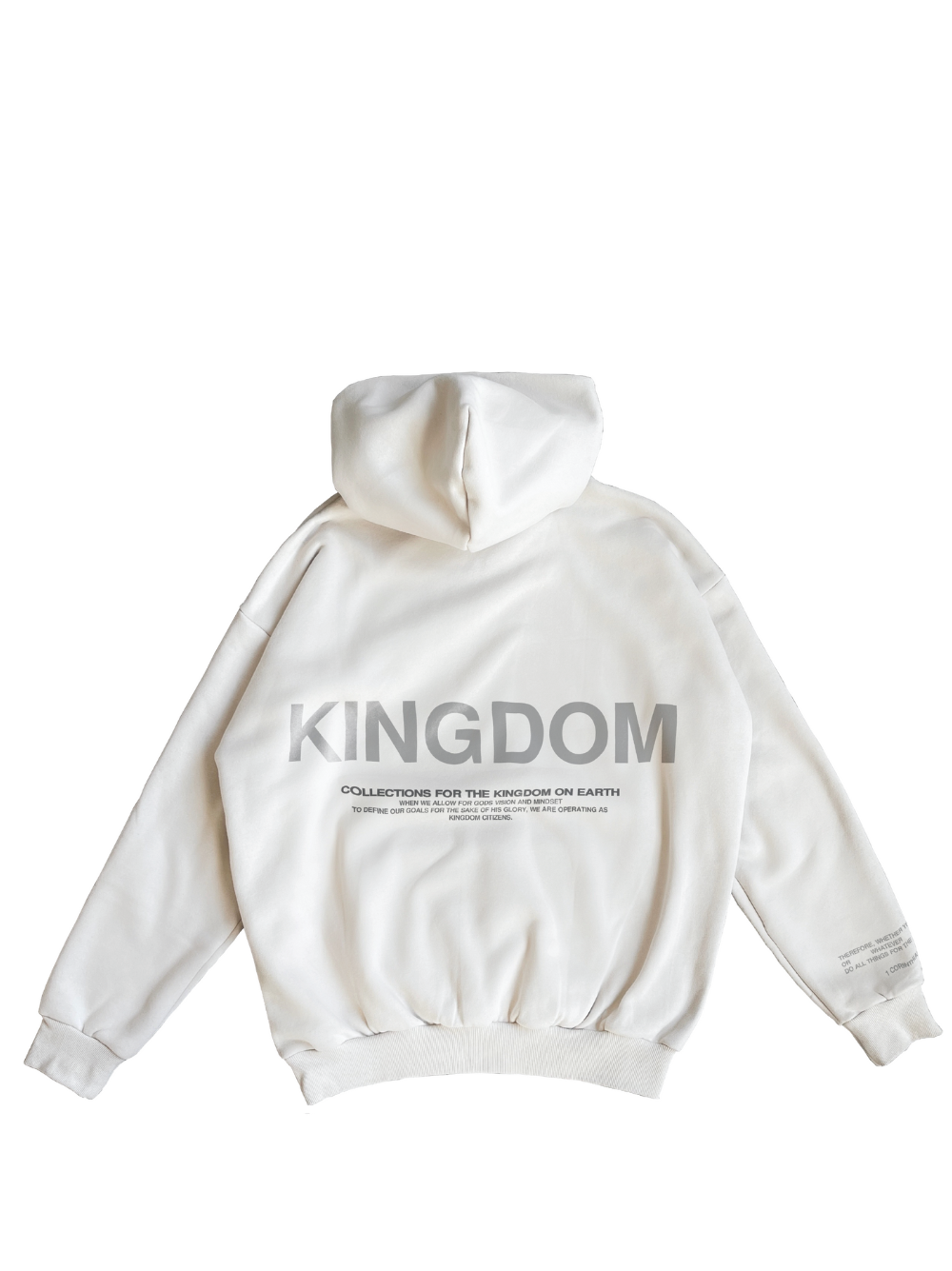 Kingdom Ecclesia Oversized Ivory Hoodie