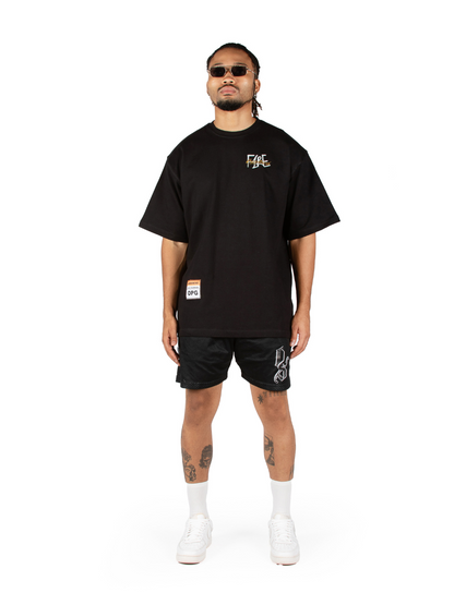 Ostentious OPG Fire Black Oversized T-Shirt