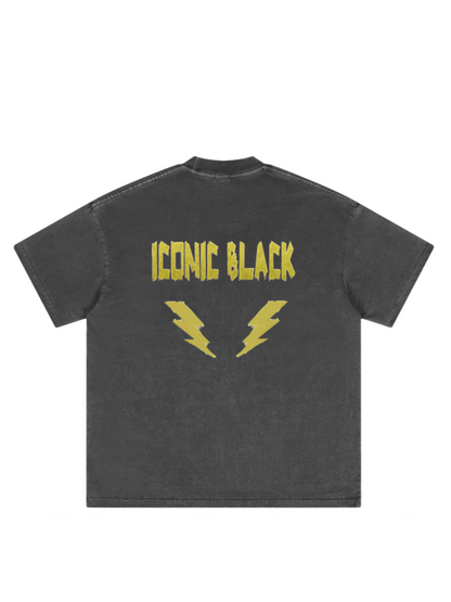 Iconic Black Thunder Overaized T-Shirt