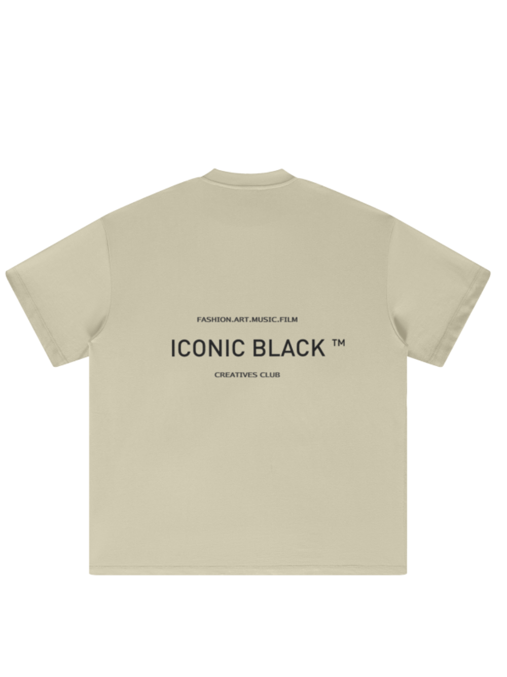 Iconic Black Creative Club Oversized T-Shirt