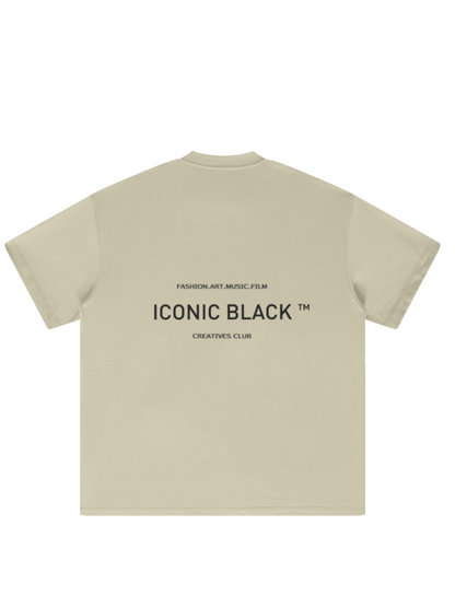 Iconic Black Creative Club Oversized T-Shirt