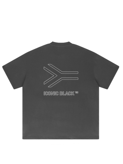 Iconic Black Essentials Logo Oversized T-Shirt