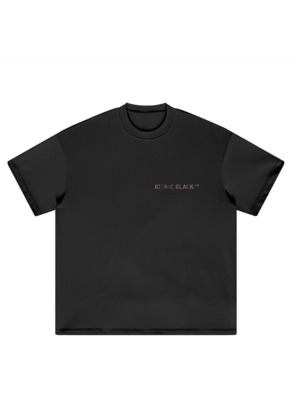 Iconic Black Heritage Oversized Black T-Shirt