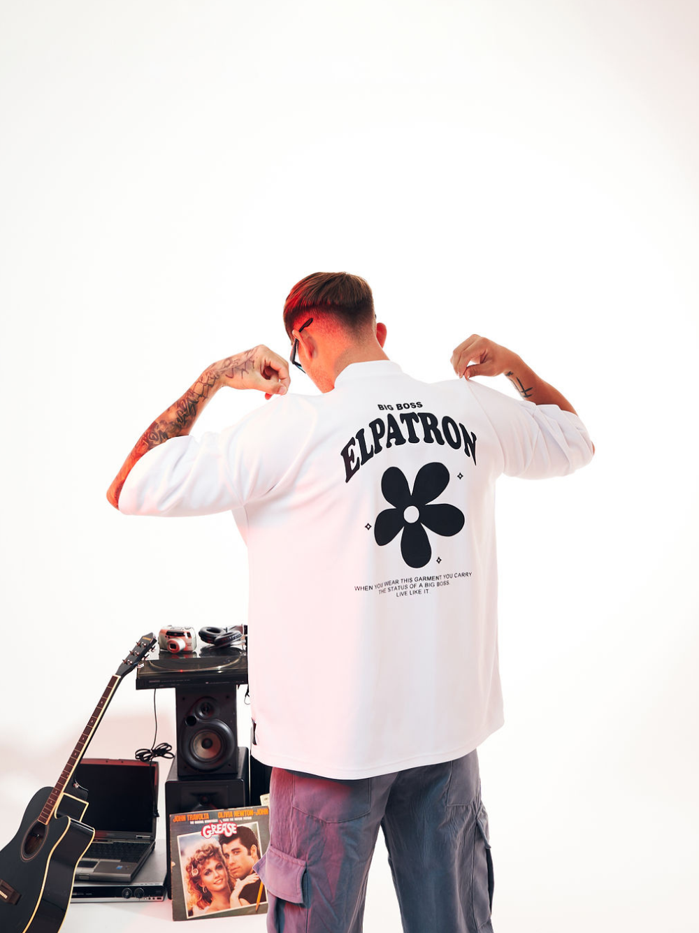 El Patron SMMR'23 White Oversized T-Shirt